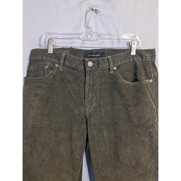Calvin Klein Green Corduroy Jeans - Picture 2 of 7